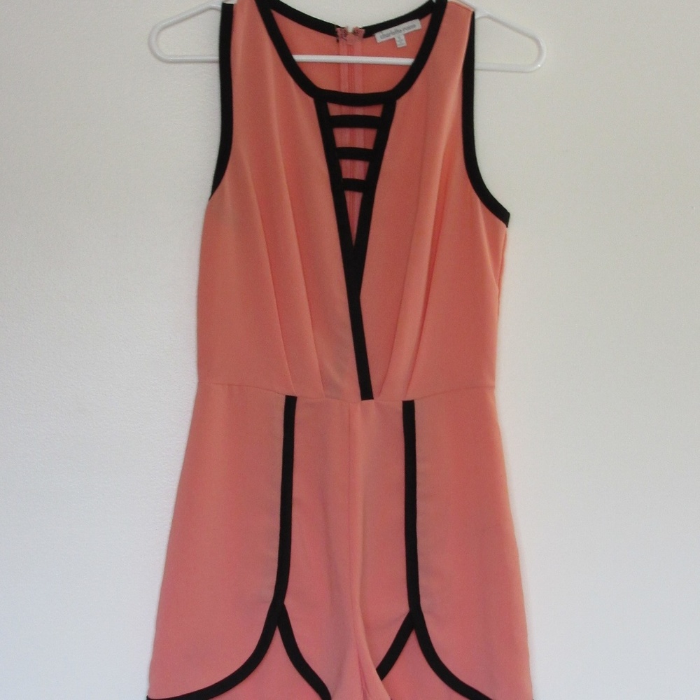 Charlotte Russe Peach Romper